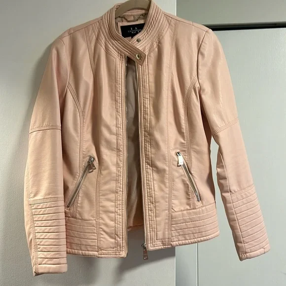 Pink Pleather Jacket - Picture 1 of 4